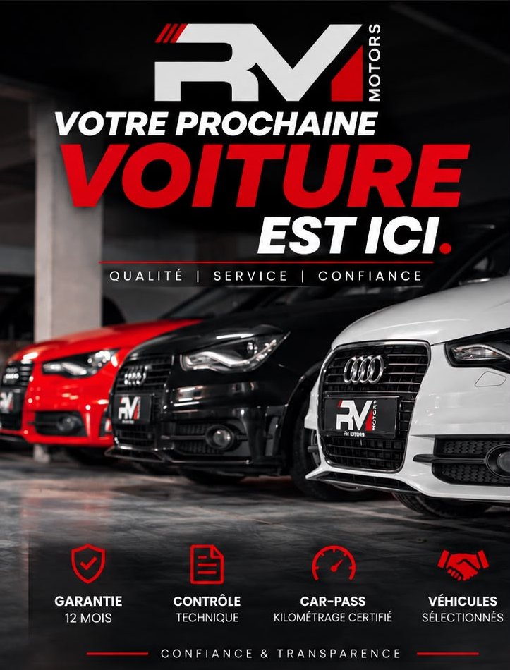 RM Motors : votre prochaine voiture est ici — garantie 12 mois, contrôle technique, car-pass, véhicules sélectionnés